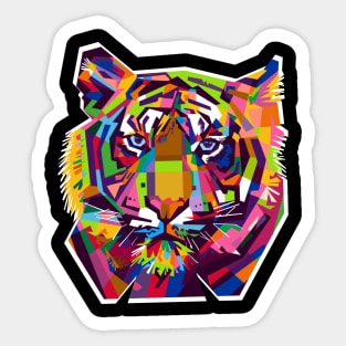 Tiger Pop Art Sticker